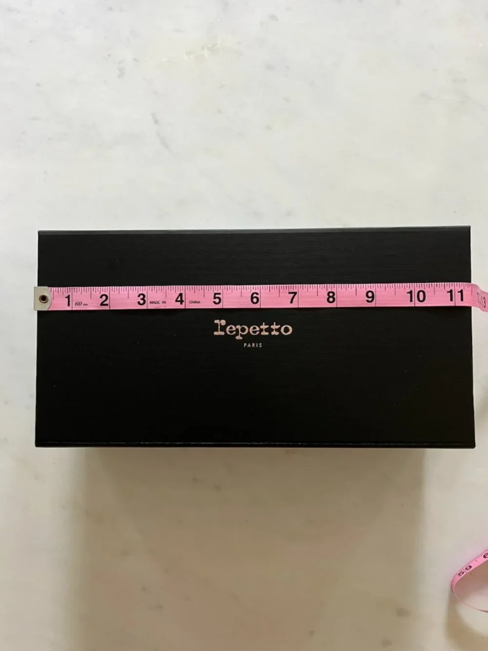 Repetto Paris Black Shoe Box + Original Pink Shopping Bag